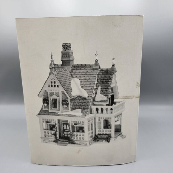 Vintage Dept 56 Heritage Village "Bobwhite Cottage" Lighted House Porcelain CHIP - Picture 2 of 16